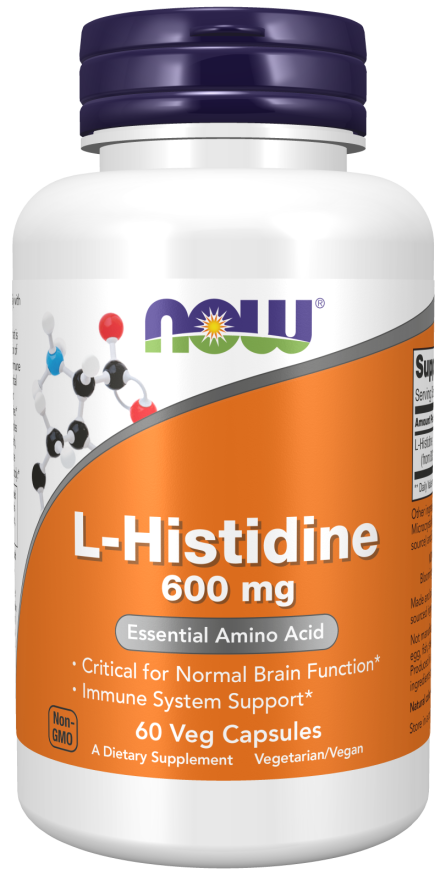 L-Histidine, 600 mg, 60 Cápsulas Vegetarianas