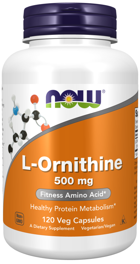 L-Ornithine, 500 mg, 120 Cápsulas Vegetarianas