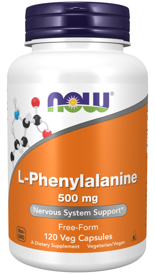 L-Phenylalanine, 500 mg, 120 Cápsulas Vegetarianas