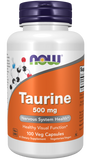 Taurine, 500 mg, 100 Cápsulas Vegetarianas