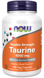 Taurine, 1000 mg, 100 Cápsulas Vegetarianas de Força Dupla