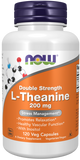 L-Theanine, 200 mg, 120 Cápsulas Vegetarianas de Força Dupla