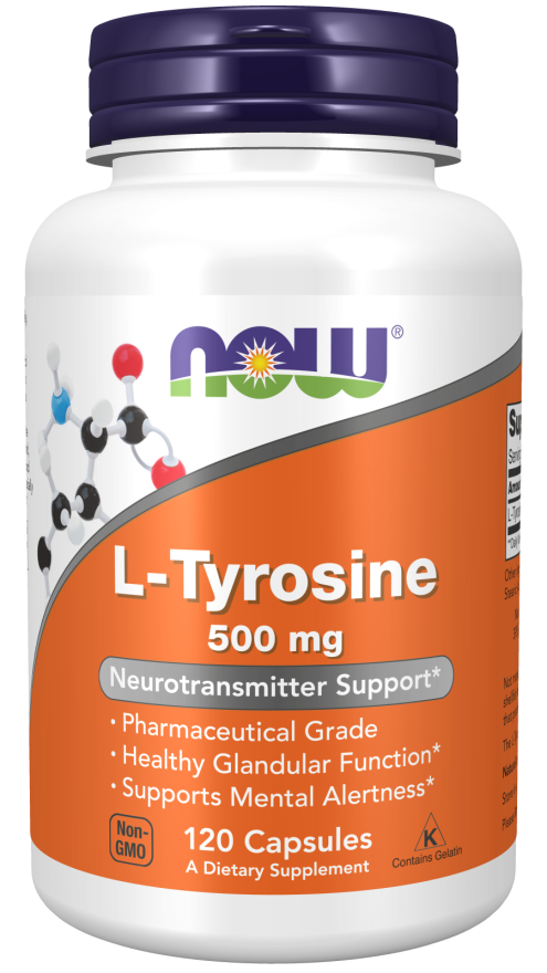 L-Tyrosine, 500 mg, 120 Cápsulas