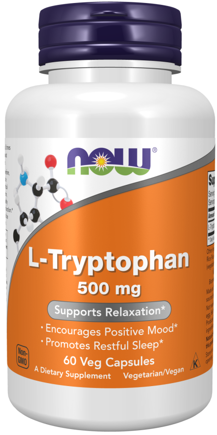 L-Tryptophan, 500 mg, 60 Cápsulas Vegetarianas