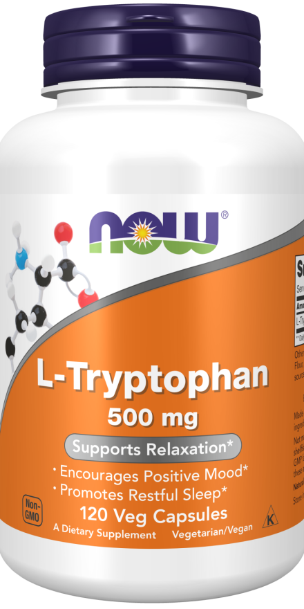 L-Tryptophan, 500 mg, 120 Cápsulas Vegetarianas