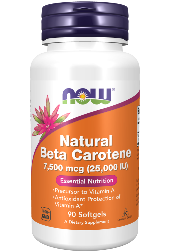 Beta-Caroteno, Natural, 7.500 mcg, 90 Softgels