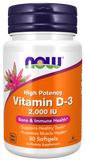 Vitamina D-3 2.000 UI, 30 Softgels