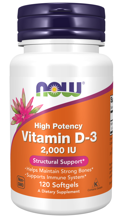 Vitamina D-3 2000 UI, 120 Softgels