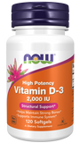 Vitamina D-3 2000 UI, 120 Softgels