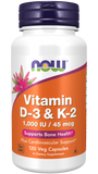 Vitamina D-3 e K-2, 120 Cápsulas Vegetarianas