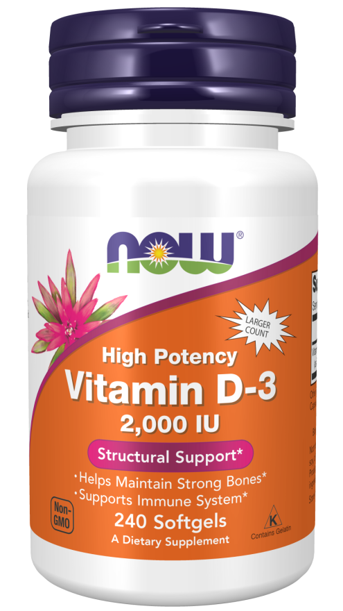 Vitamina D-3 2.000 UI, 240 Softgels