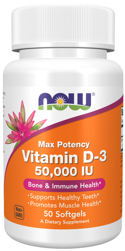 Vitamina D-3 50000 UI, 50 Softgels
