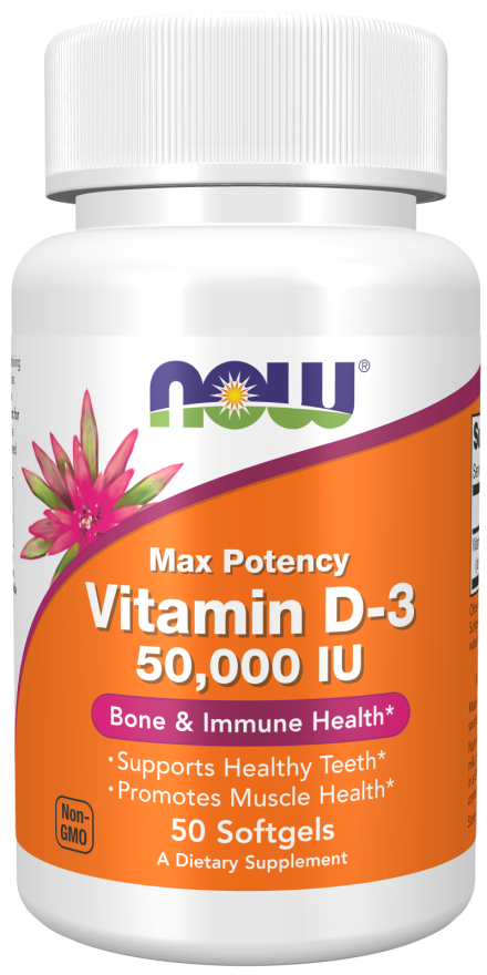 Vitamina D-3 50000 UI, 50 Softgels