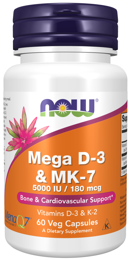 Mega D-3 e MK-7, 60 Cápsulas Vegetarianas