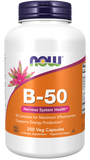 Vitamina B-50 mg, 250 Cápsulas Vegetarianas