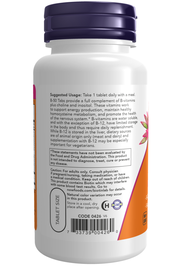 Vitamina B-50, 100 Tablets