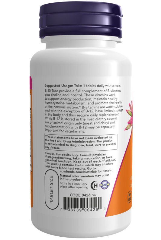 Vitamina B-50, 100 Tablets