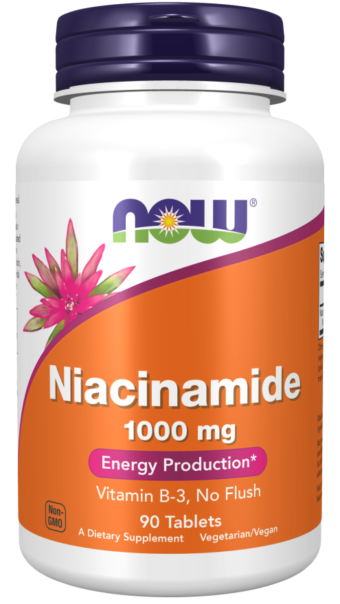 Niacinamida, 1000 mg, 90 Tablets