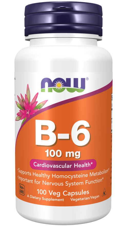 Vitamina B-6 100 mg, 100 Cápsulas Vegetarianas
