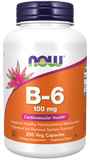 Vitamina B-6 100 mg, 250 Cápsulas Vegetarianas