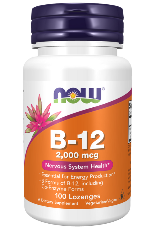 Vitamin B-12, 2.000 mcg, 100 Pastilhas