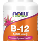Vitamina B-12, 5.000 mcg, 60 Pastilhas