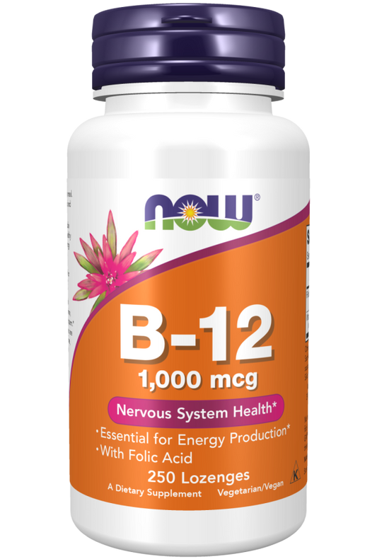 Vitamina B-12, 1.000 mcg, 250 Pastilhas