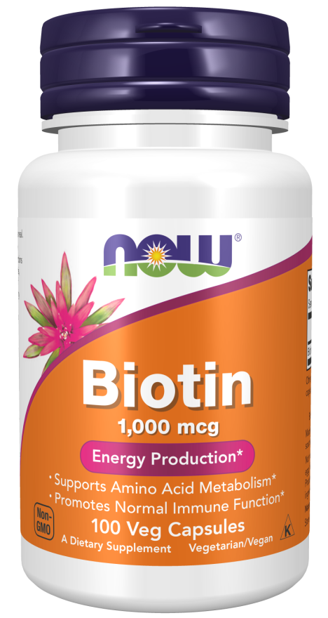 Biotina, 1000 mcg, 100 Cápsulas Vegetarianas