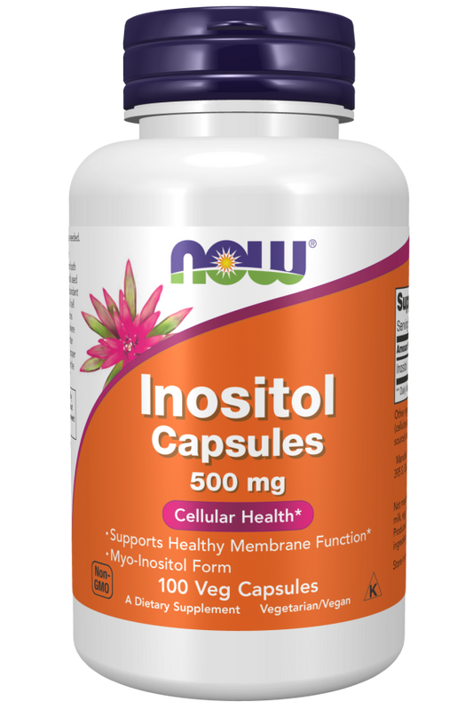 Inositol, 500 mg, 100 Cápsulas Vegetarianas