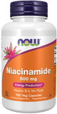 Niacinamida (B-3), 500 mg, 100 Cápsulas Vegetarianas