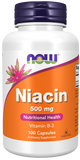 Niacina, 500 mg, 100 Cápsulas Vegetarianas