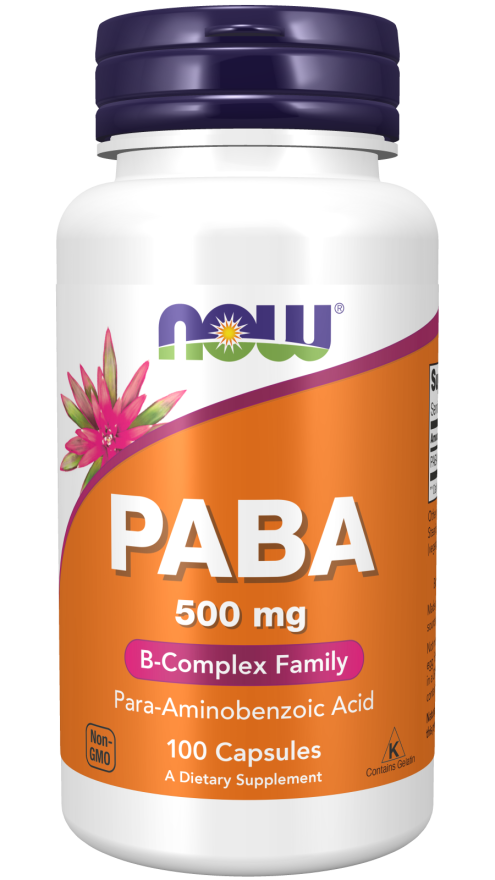 PABA, 500 mg, 100 Cápsulas