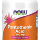 Ácido Pantotênico, 500 mg, 250 Cápsulas Vegetarianas