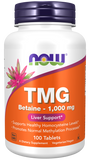 TMG Betaína, 1.000 mg, 100 Tablets