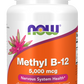 Metil B-12, 5.000 mcg, 60 Pastilhas