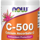 Vitamina C-500 Cálcio Ascorbato-C, 100 Cápsulas Vegetarianas