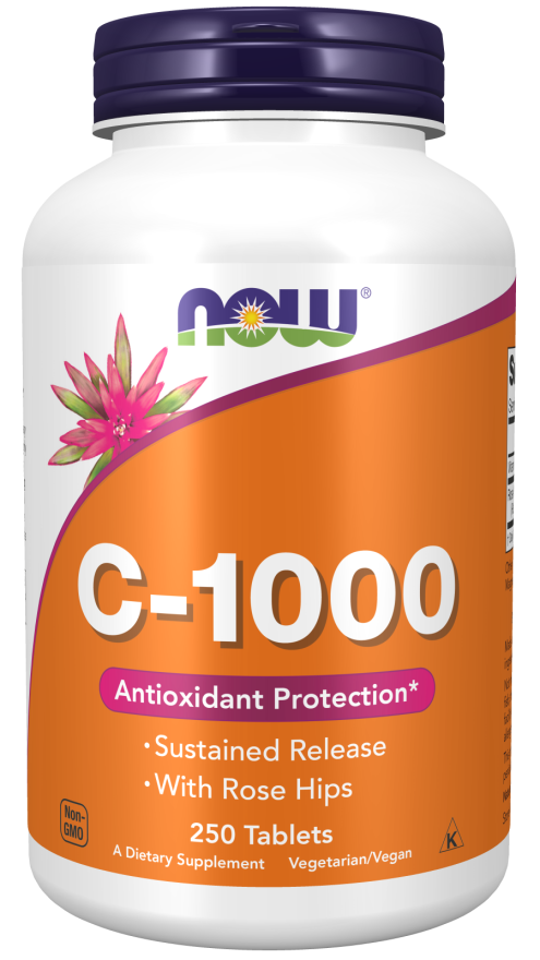 Vitamina C-1000, de Liberação Prolongada, 250 Tablets