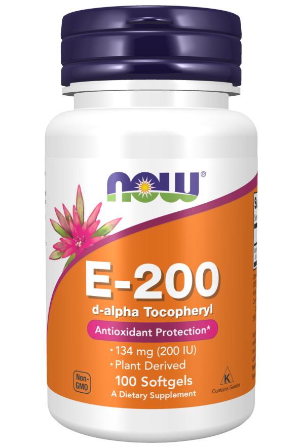 Vitamina E-200 D-Alfa Tocoferil, 100 Softgels