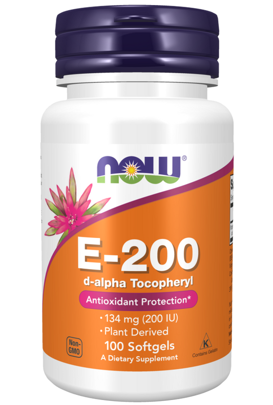 Vitamina E-200 D-Alfa Tocoferil, 100 Softgels