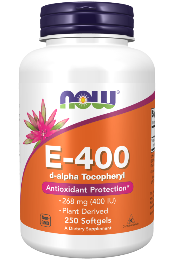 Vitamina E-400 D-Alfa Tocoferil, 250 Softgels