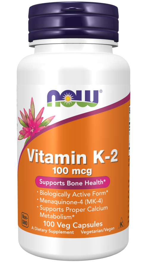 Vitamina K-2, 100 mcg, 100 Cápsulas Vegetarianas