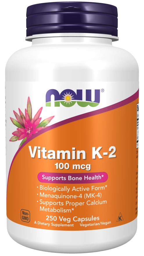 Vitamina K-2, 100 mcg, 250 Cápsulas Vegetarianas