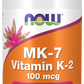 MK-7 Vitamina K-2 100 mcg, 120 Cápsulas Vegetarianas