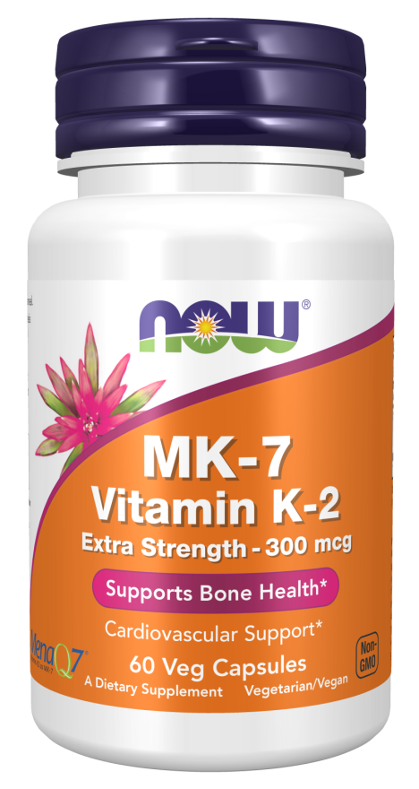 MK-7 Vitamina K-2, Extra Strength, 300 mcg, 60 Cápsulas Vegetarianas
