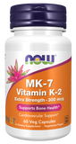 MK-7 Vitamina K-2, Extra Strength, 300 mcg, 60 Cápsulas Vegetarianas