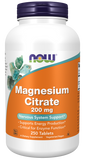 Citrato de Magnésio, 200 mg, 250 Tablets