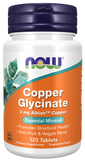 Glicinato de Cobre, 120 Tablets