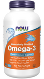 Ômega- 3, Softgels de Peixe Destilados Molecularmente, 200 Softgels