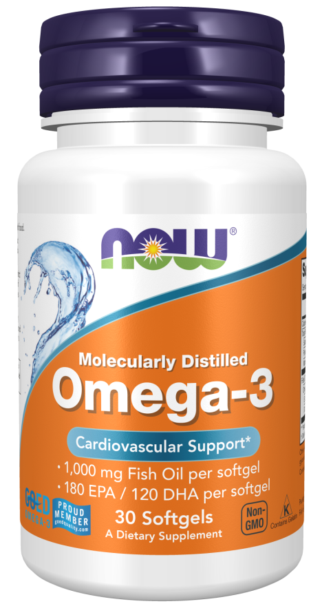 Ômega- 3, Softgels Destilados Molecularmente, 30 Softgels