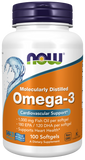 Ômega- 3, Softgels Destilados Molecularmente, 100 Softgels